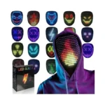Coolguarder Led Mask With Gesture Sensing, Light Up Shining Mask