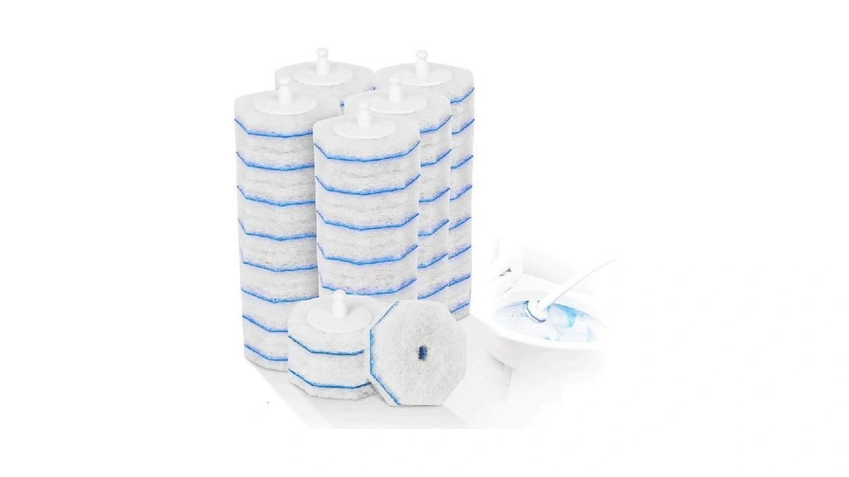 50pcs Toilet Brush Wand Refills Compatible With Clorox Toilet Wand,