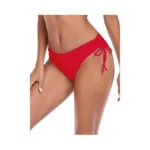 Colloyes Women's Drawstring Bikini Bottoms Full Coverage Low Waisted Swim