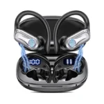 Wireless Earbuds, Sports Bluetooth 6.1 Earhooks Headphones, 90h Playtime Led
