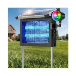 Zechuan Solar Bug Zapper Outdoor, 4500v Electric Mosquito Zapper, Ip66
