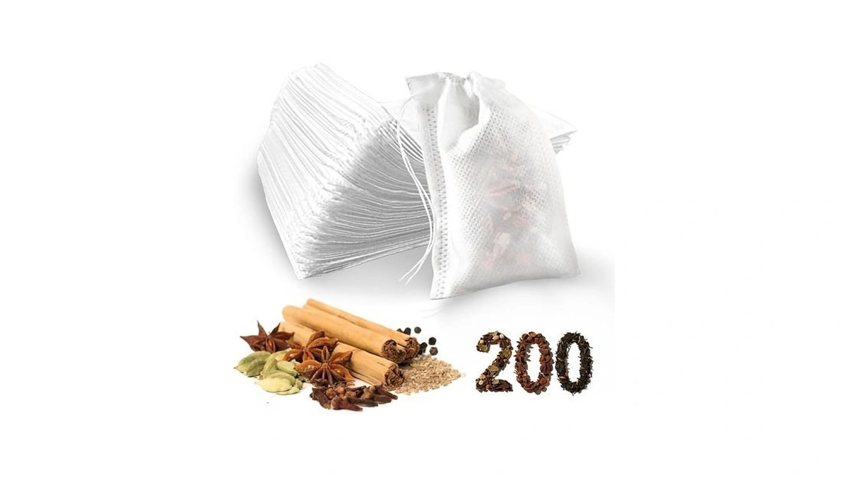 200pcs Tea Filter Bags, Disposable Tea Filter Bags For Loose