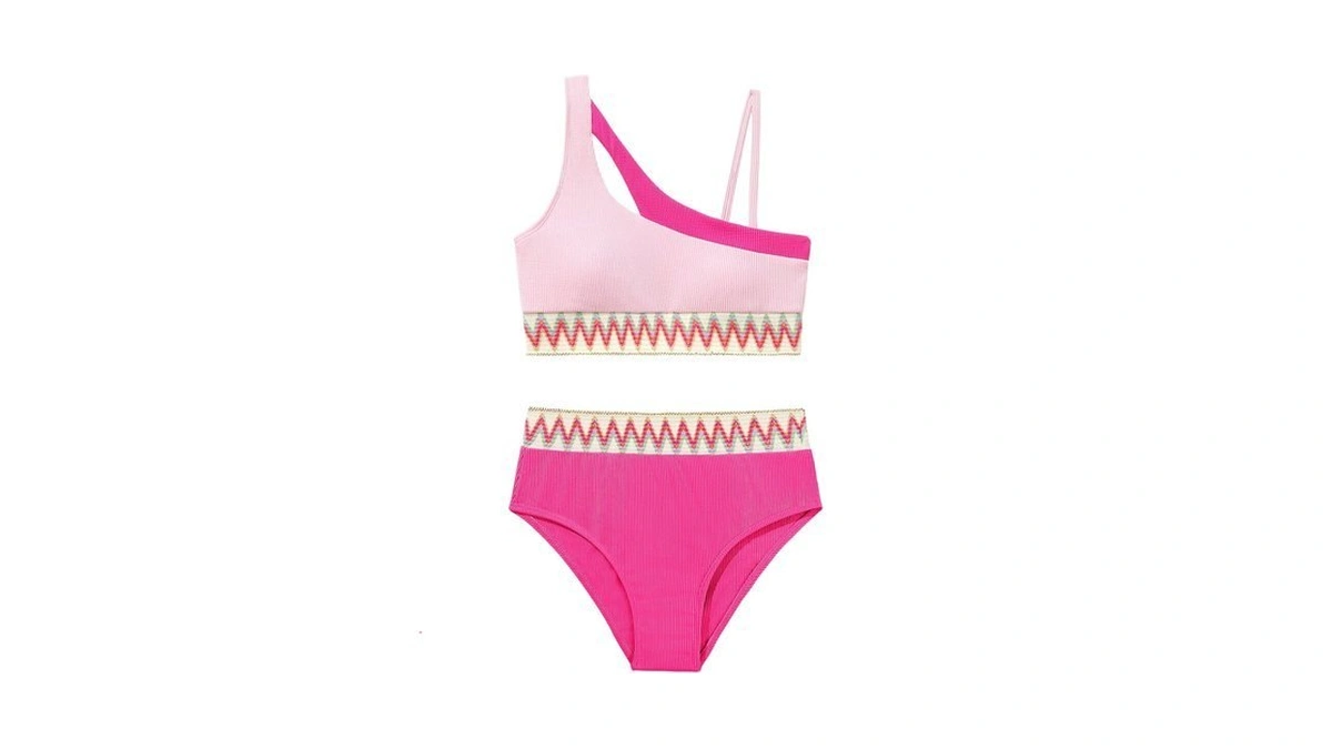 Weixinbuy Girls Swimsuit Two Piece Bathing Suit For Teens 12-14