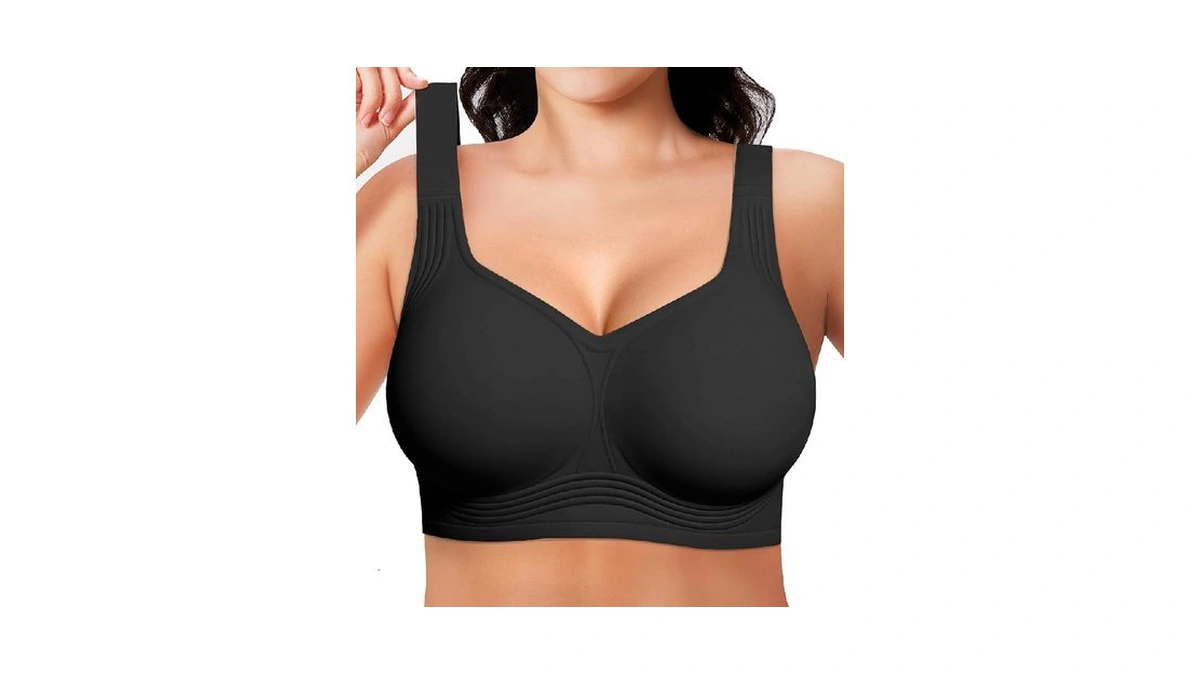 Bras For Women Jelly Wireless Supportive Seamless Full Coverage Push
