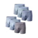 Texlina Mens Underwear Cotton Boxer Briefs Soft Breathable Moisture-wicking Shorts