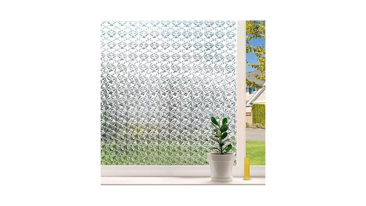 Proprodiudiu Privacy Window Film 3d Static Cling No Glue Removable