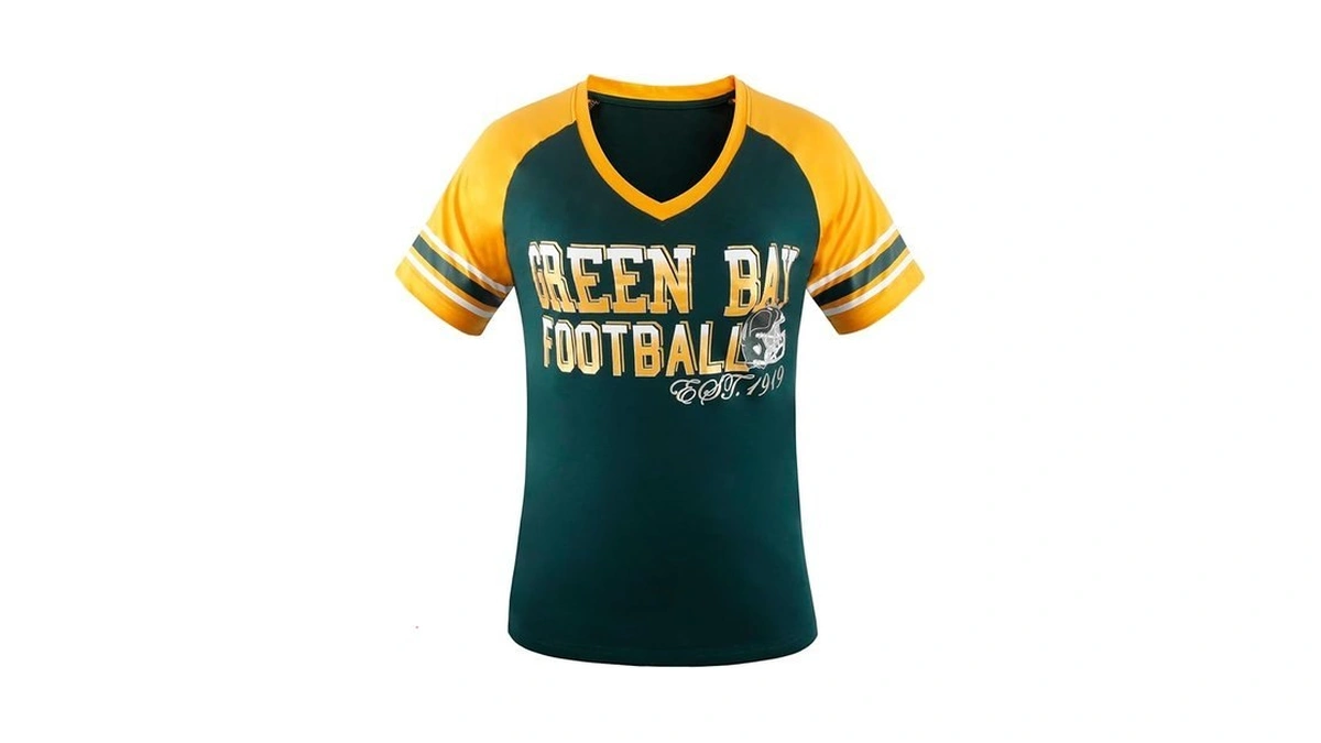 Simapak Womens Football Fans Athletic City Raglan T-shirts - Green