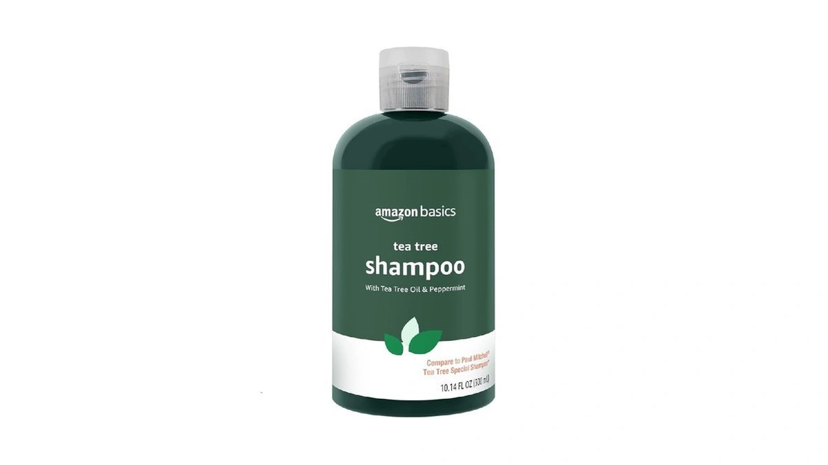 Amazon Basics Tea Tree Oil Shampoo For Hair, With Peppermint,