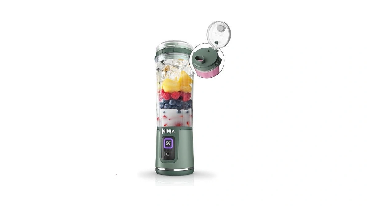 Ninja Bc151em Blast Portable Blender, Cordless, 18oz. Vessel, Personal Blender-for