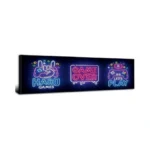 Gaming Wall Decor Cyberpunk Neon Wall Art For Boys Playroom