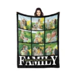 Hyhsjy Custom Blanket Personalized Blanket Gifts For Family And Friends,