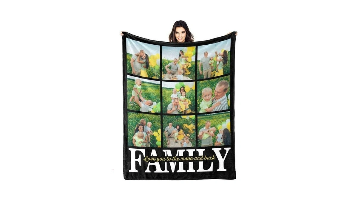 Hyhsjy Custom Blanket Personalized Blanket Gifts For Family And Friends,