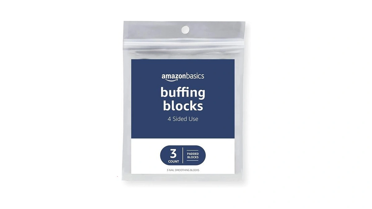 Amazon Basics 4-way Nail Buffer Buffing Block For Professional Manicure,