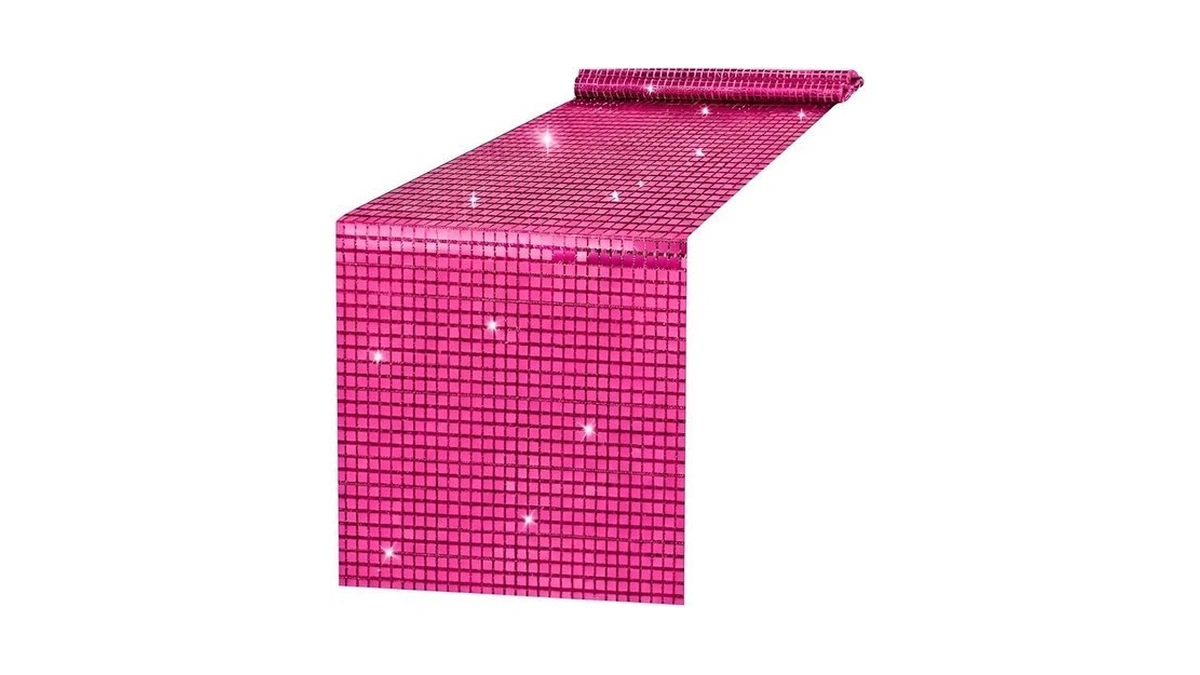 Easy Home Sequin Disco Table Runner Glitter For Wedding Birthday
