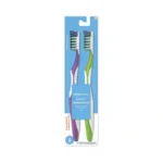 Amazon Basics Multipro Toothbrushes With Angled Bristles, Soft, 4 Count,