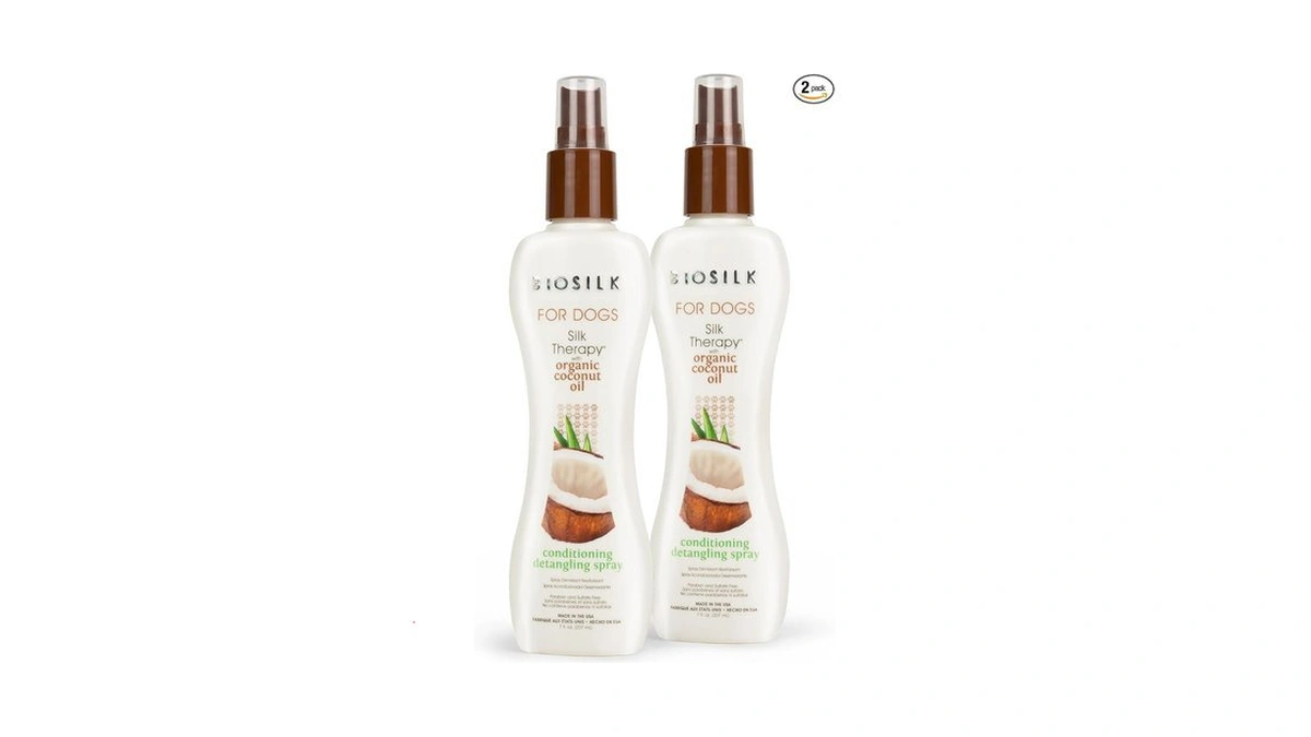 Biosilk Silk Therapy Conditioning Detangling Spray For Dogs With Natural