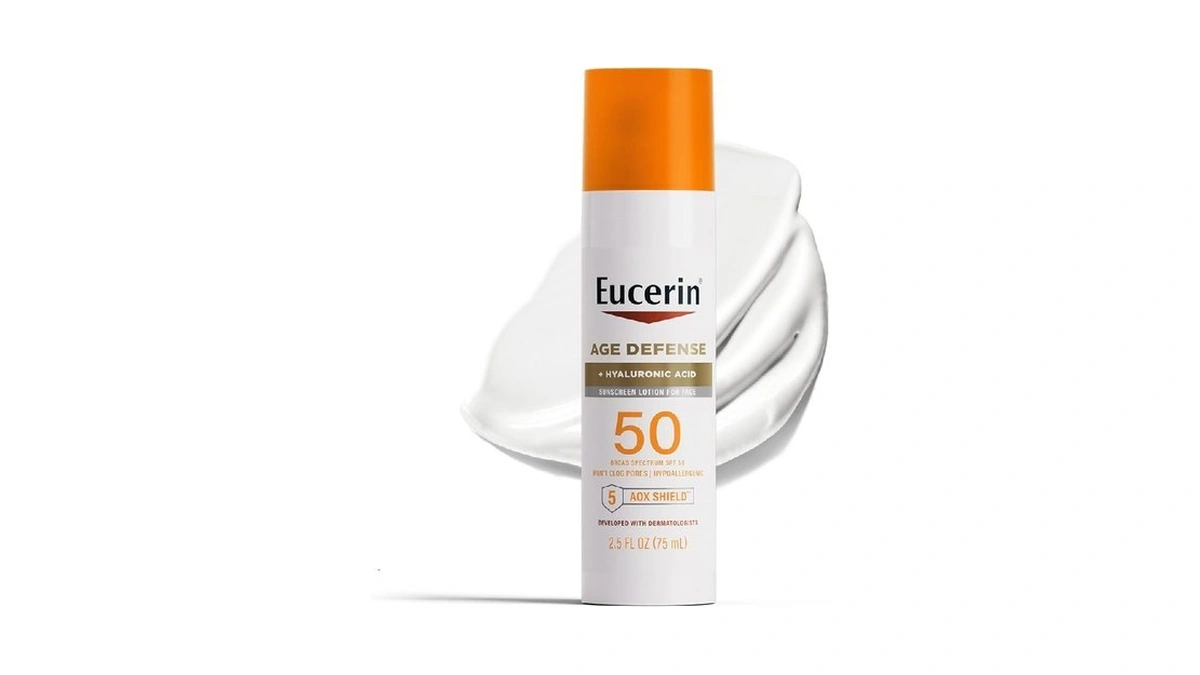 Eucerin Sun Age Defense Spf 50 Face Sunscreen Lotion With