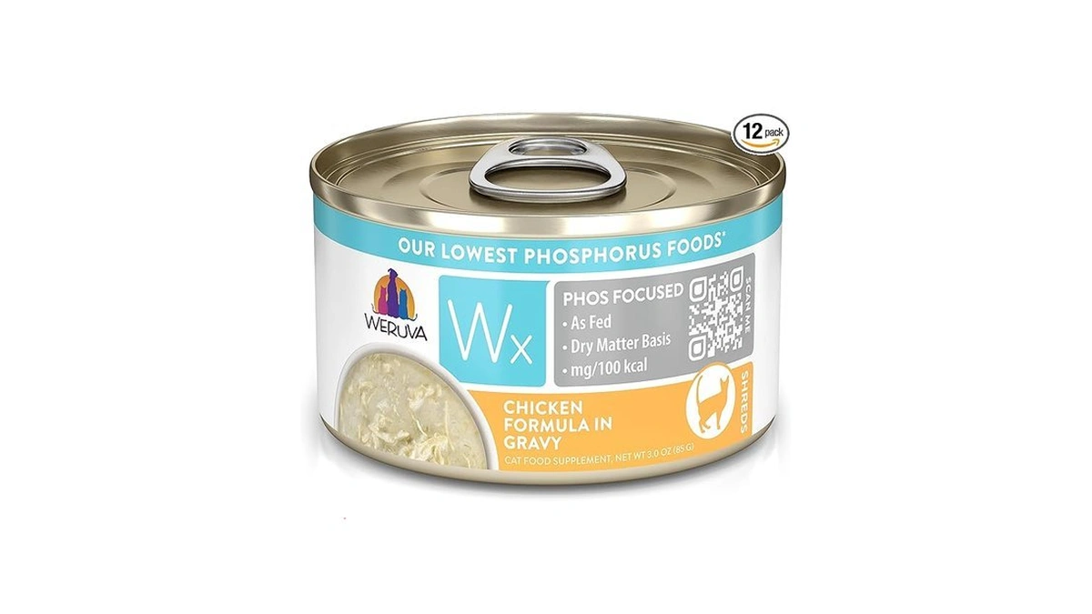 Weruva Wx Phos Focused, Chicken Formula In Gravy 3oz Can,