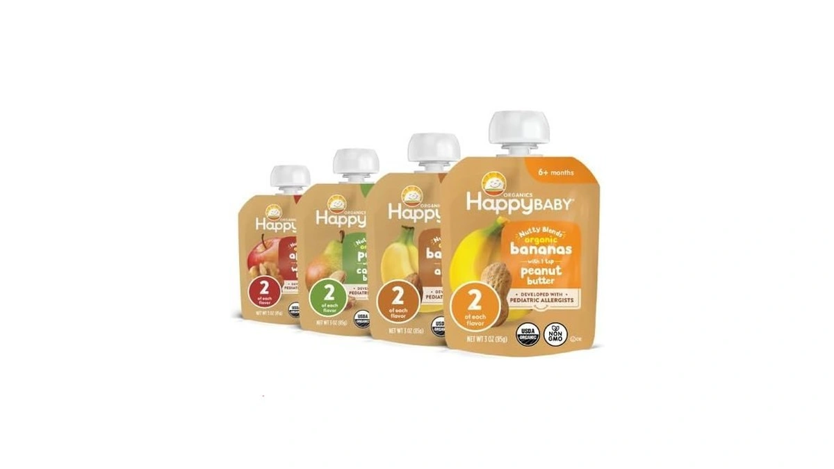 Happy Baby Organics Nutty Blends Stage 2, Fruit And Nut