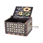 Uniqled You Are My Sunshine Wood Music Boxes, Laser Engraved