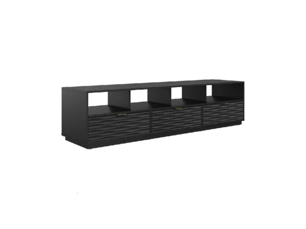 Sauder Morgan Main Credenza, For Tv's Up To 80", Black