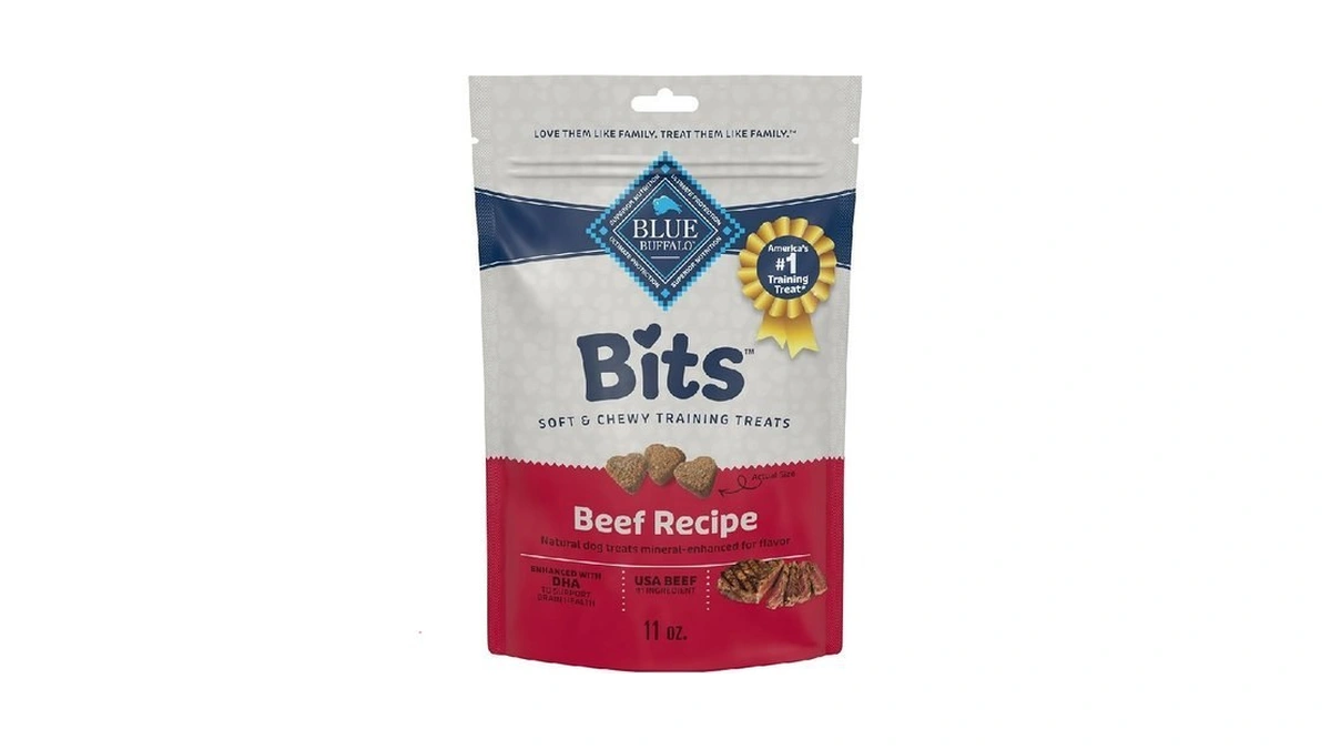 Blue Buffalo Bits Soft Dog Treats For Training, Made With