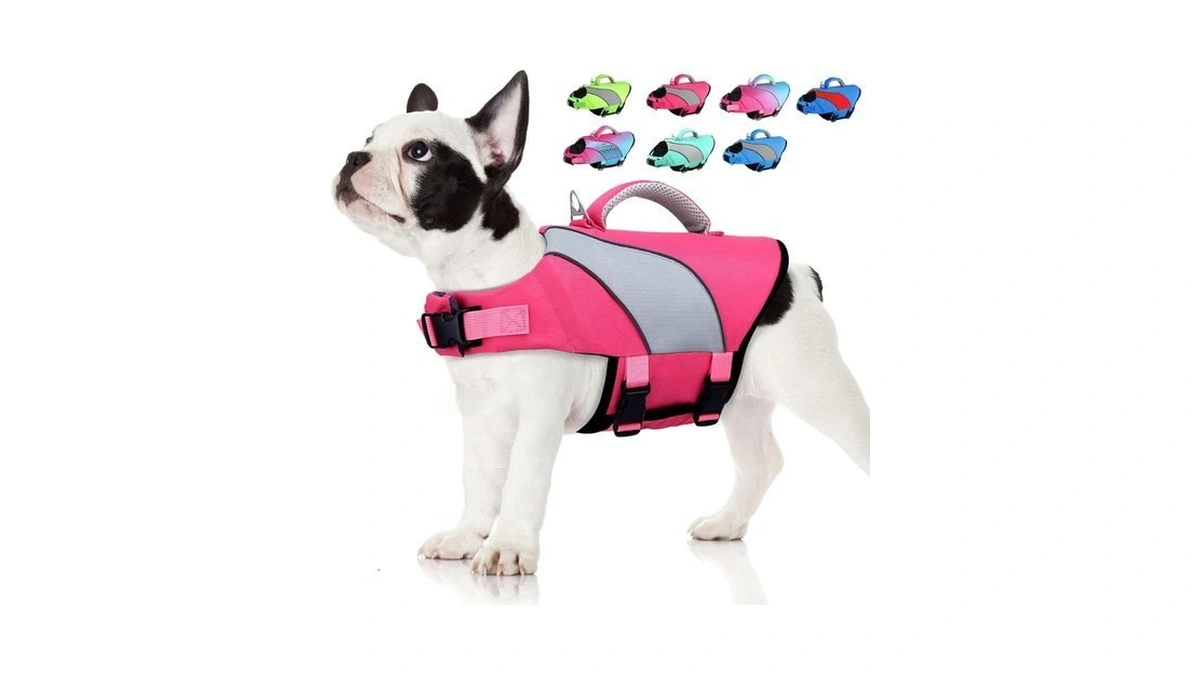 Doglay Dog Life Jacket, Adjustable & Reflective Dog Life Vest
