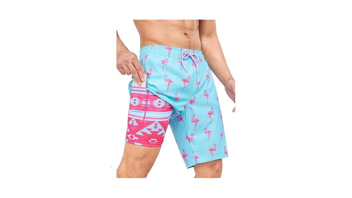 Silkworld Mens Swimming Trunks With Compression Liner 2 In 1