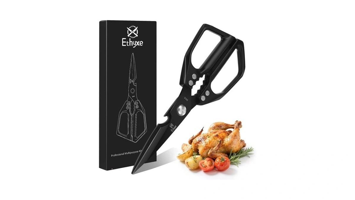 Ethyxe Kitchen Shears For Food - Professional Stainless Steel Japanese