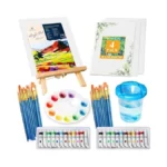 Kastewill Acrylic Paint Set, 52pcs With Paint, Painting Brushes,acrylic Paints