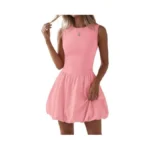 Kirundo Summer Bubble Dress For Women 2026 Casual Mini Spring