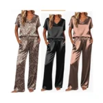 Ekouaer Silk Pajamas For Women 2 Piece Satin Pjs Cap