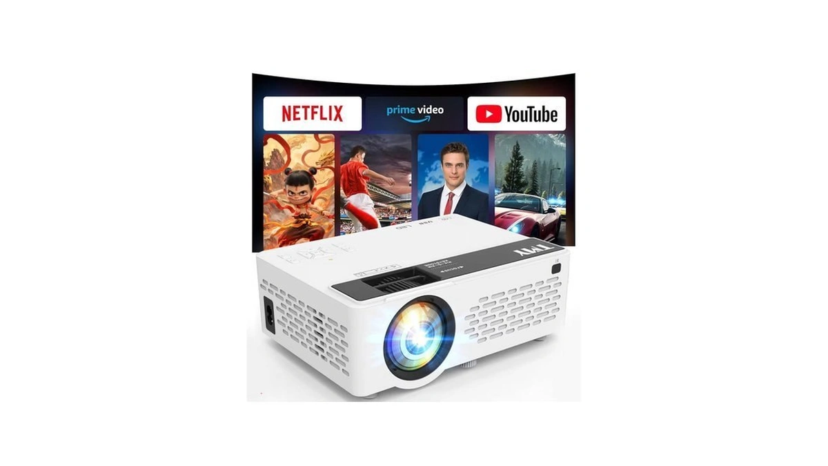Tmy 1080p Full Hd Portable Mini Projector, Bluetooth Movie Projector,