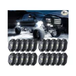White Rock Lights,ledmircy R5 Led Rock Lights 20pcs Pure White