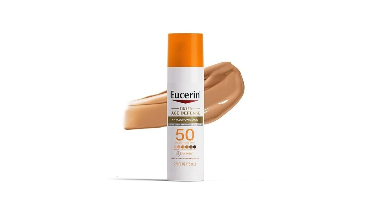 Eucerin Sun Tinted Age Defense Face Sunscreen Lotion Spf 50