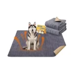 Dog Crate Mat, 2 Pack 34"×52" Flannel Washable Pet Mat