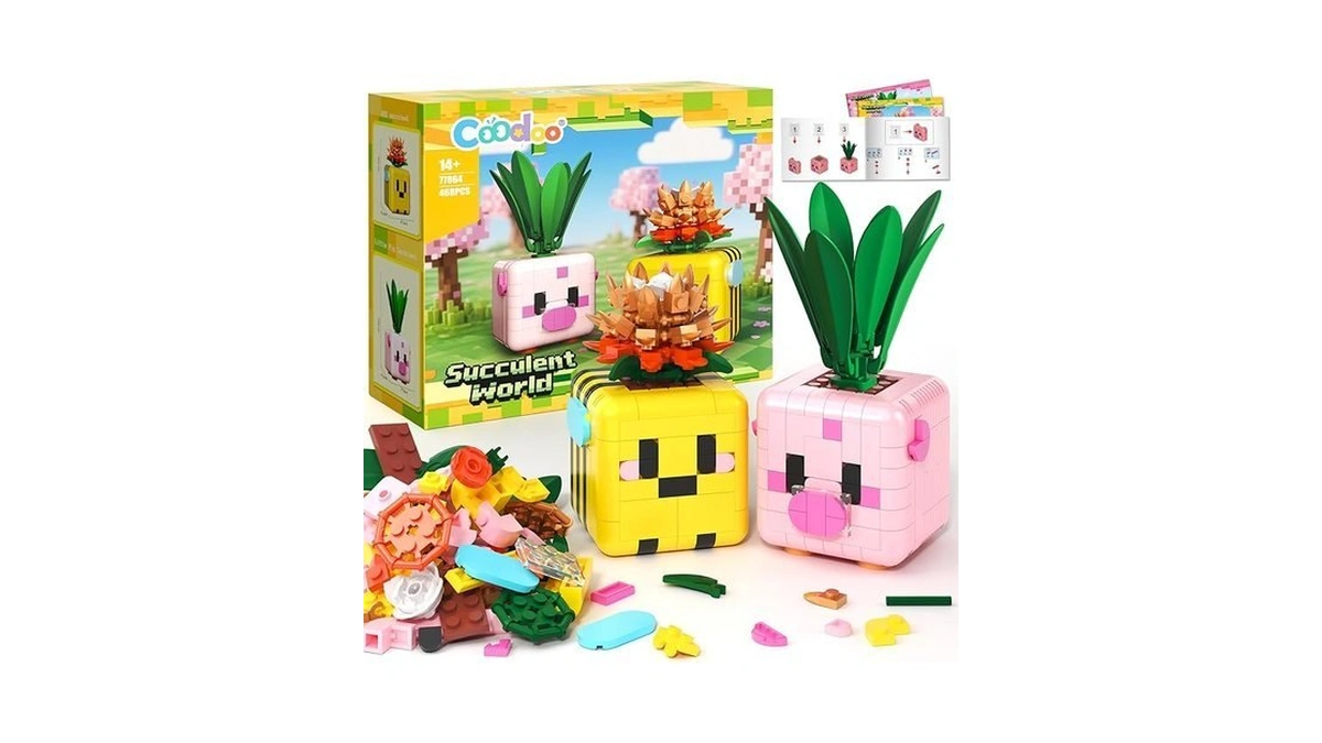 Botanicals Plants Building Blocks, Compatible With Lego Botanicals Flowers, Creative