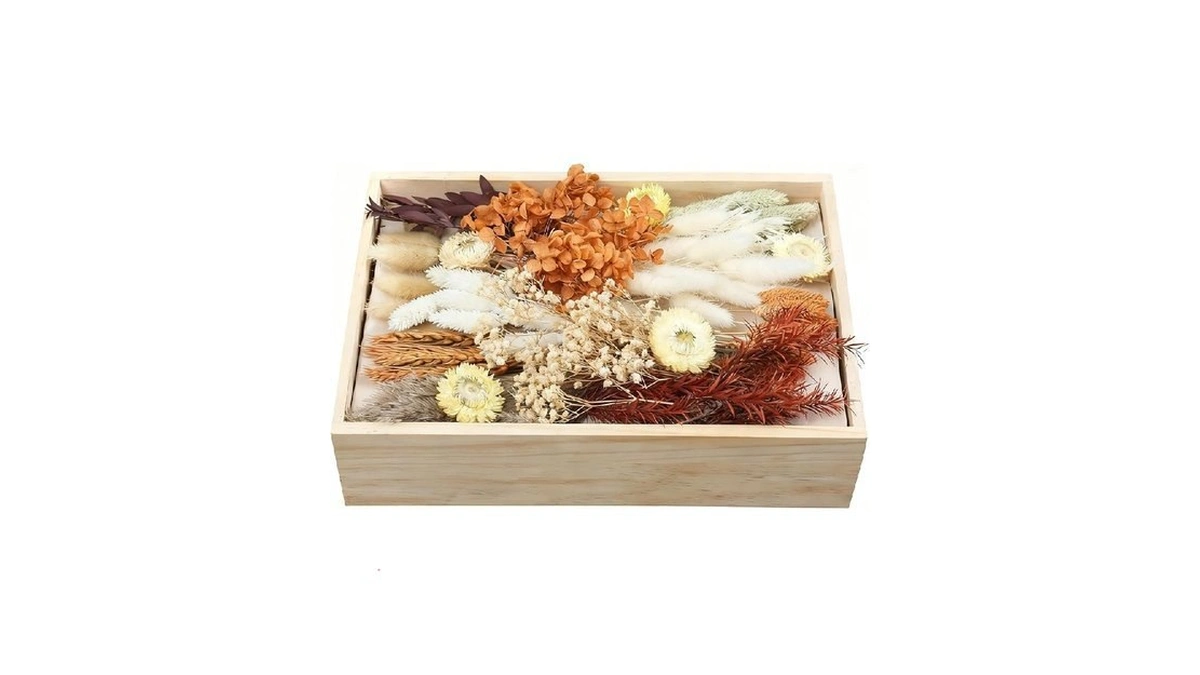 Apmunik Diy Dried Flower Set, Bulk Dried Flowers Bouquet, Dried