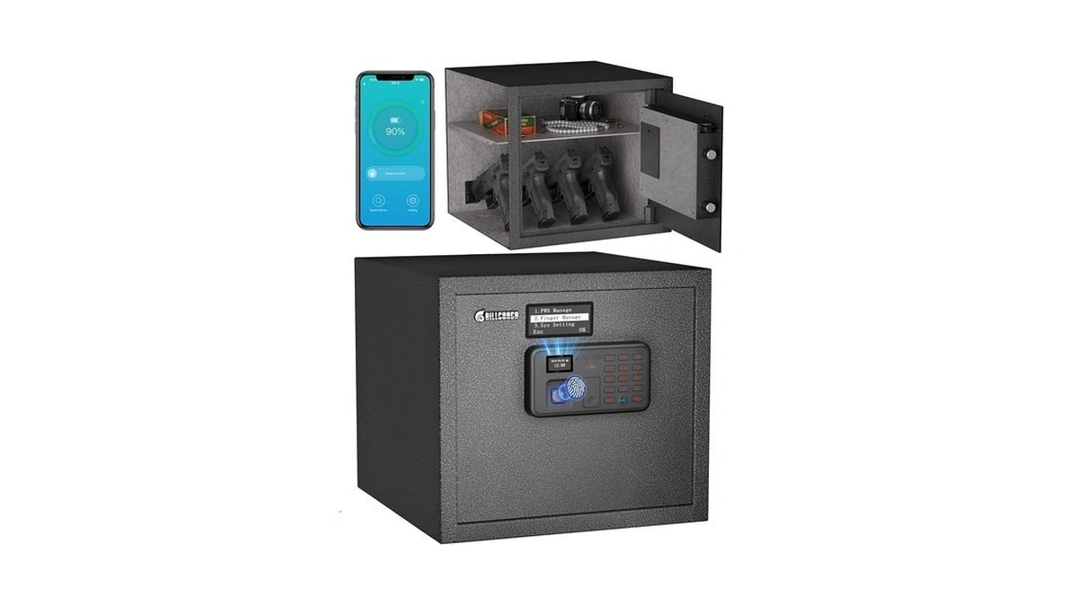 Billconch Smart Gun Safe For Multiple Pistols - Automatic Lock