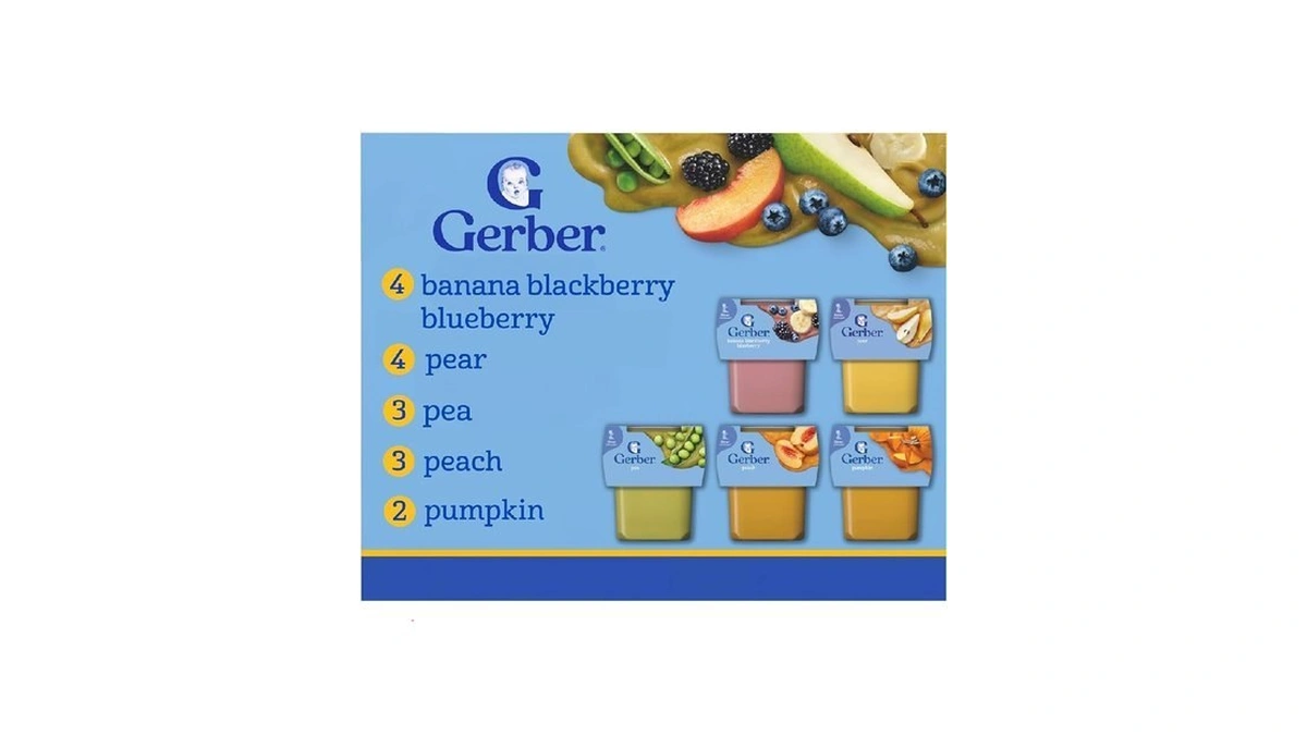 Gerber Stage 2 Baby Food, Farmers’ Market Puree Tubs, No