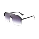 Feisedy Classic Siamese One Piece Oversized Sunglasses Nice Rimless Stylish