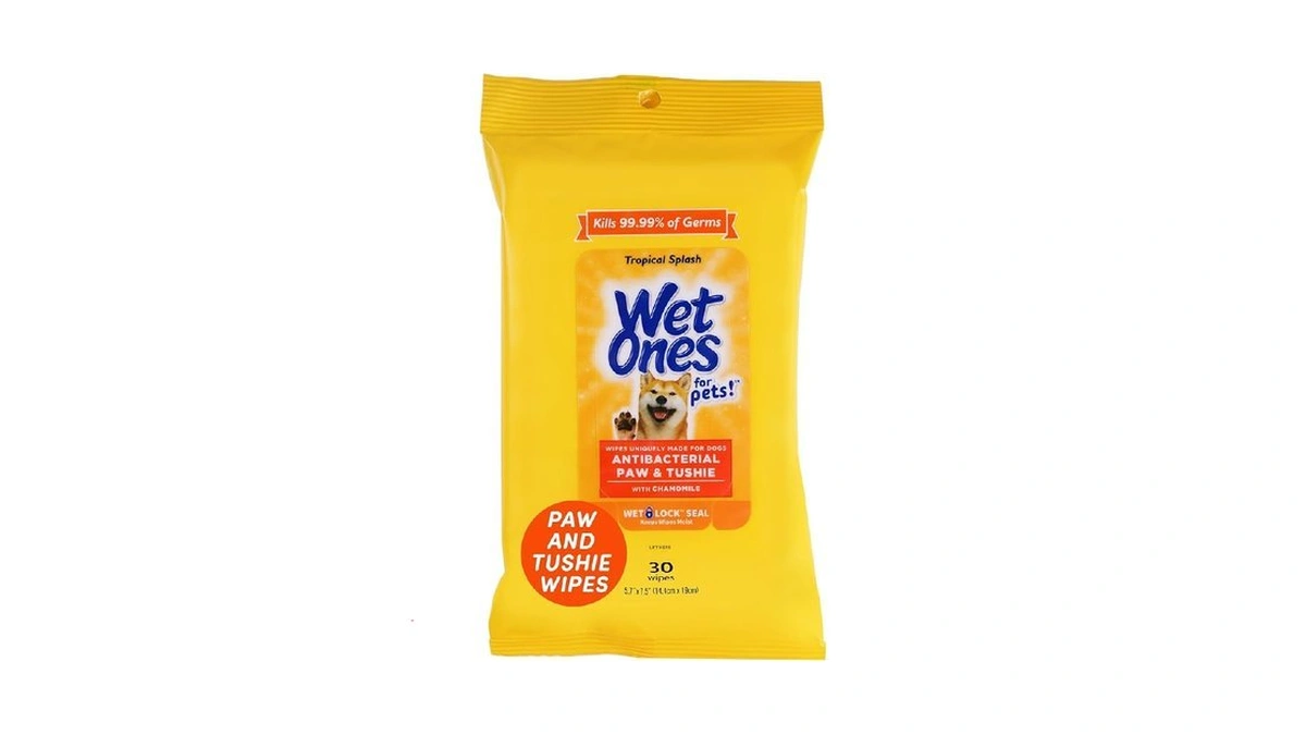 Wet Ones For Pets Paw And Tushie Dog Wipes With