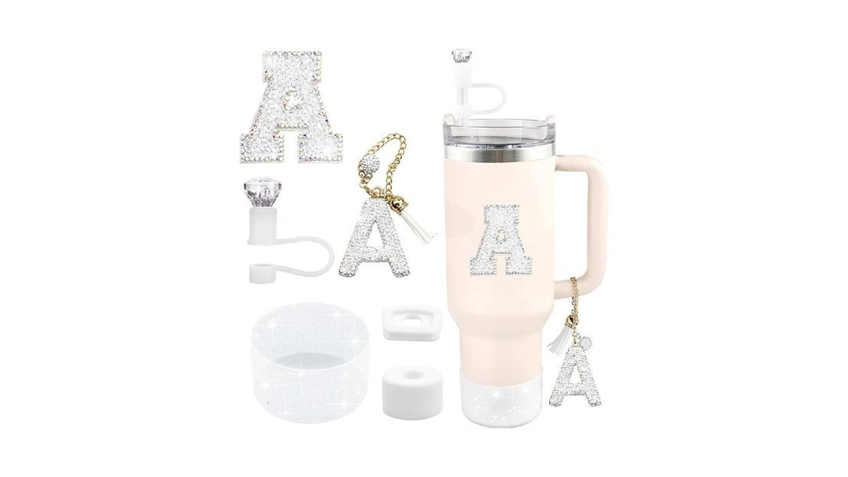 Hpebl 6pcs White For Stanley Cup Accessories Set 30/40 Oz