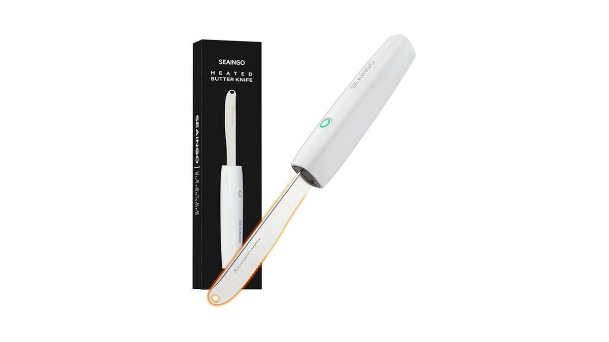Seaingo Heating Butter Knife Spreader - Rechargeable, Electric, Cordless, Heats
