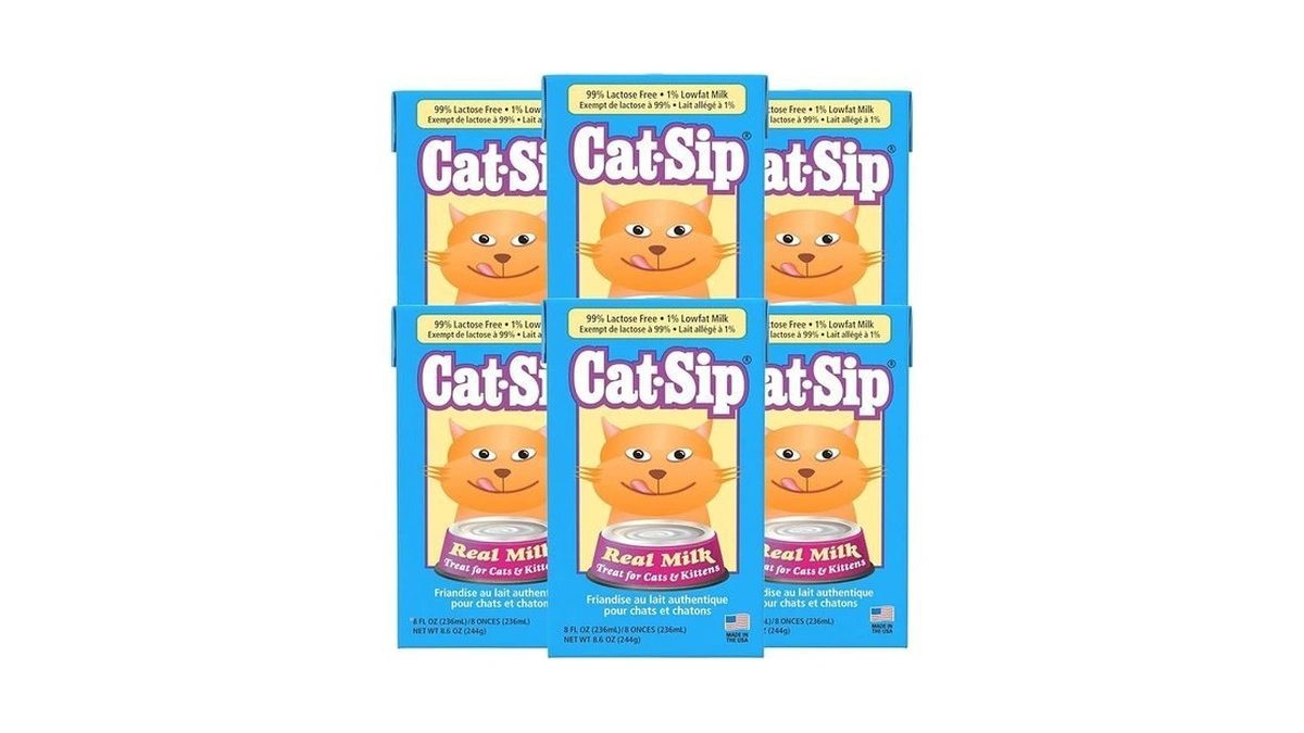 Pet-ag Cat-sip Real Milk Treat - 8 Oz, 6 Pack
