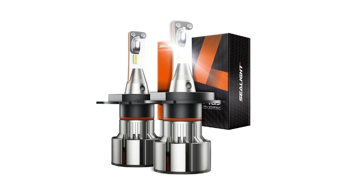 Sealight H4/9003/hb2 Bulbs, 36000lm Super Bright, 6000k Cool White 9003