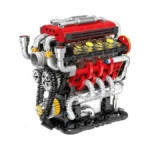 Hxbiu V8 Engine Model Kit That Runs- 538-piece Mini Engine