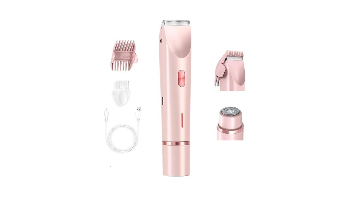 Bikini Trimmer For Women, 2 In 1 Electric Razors, Wet