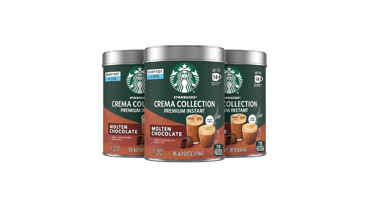 Starbucks Crema Collection Premium Instant Molten Chocolate Flavored Instant Coffee,