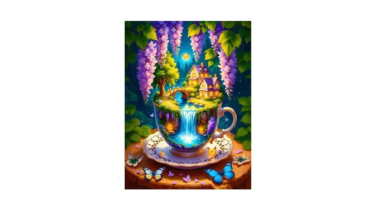 Camocin Diamond Art Kits For Adults Flowers, 5d River Diamond